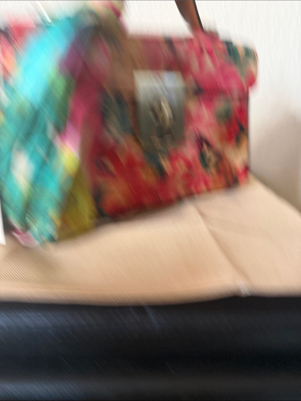 Patricia Nash Multicolor Floral Leather Crossbody with Matching Clutch me - Picture 2 of 12